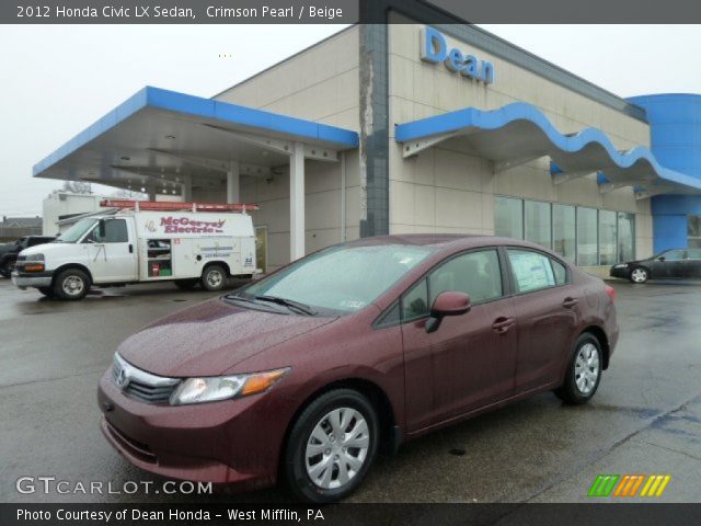 2012 Honda Civic LX Sedan in Crimson Pearl