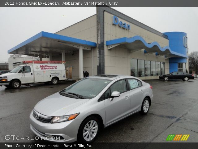 2012 Honda Civic EX-L Sedan in Alabaster Silver Metallic