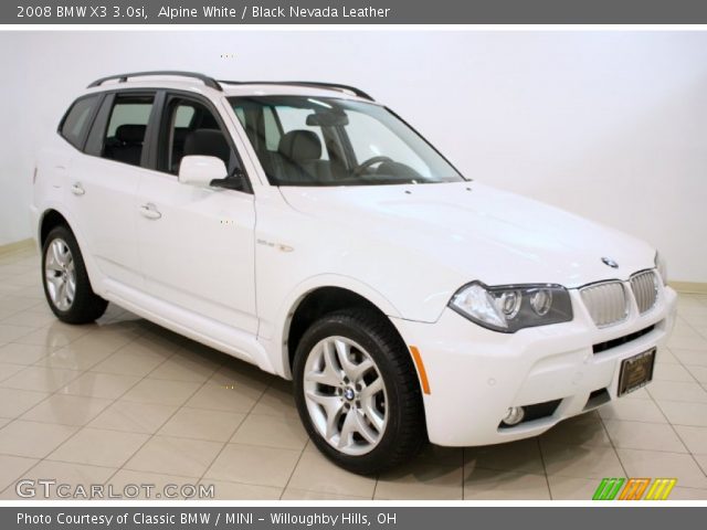 2008 BMW X3 3.0si in Alpine White