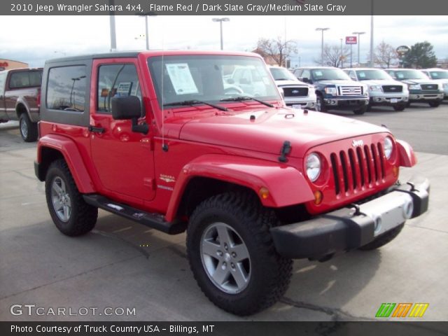 2010 Jeep Wrangler Sahara 4x4 in Flame Red