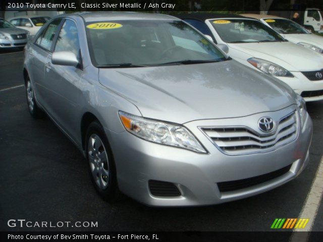 2010 Toyota Camry LE in Classic Silver Metallic