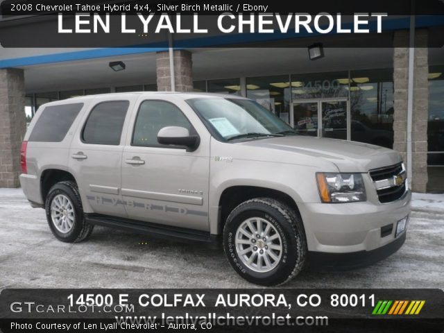 2008 Chevrolet Tahoe Hybrid 4x4 in Silver Birch Metallic