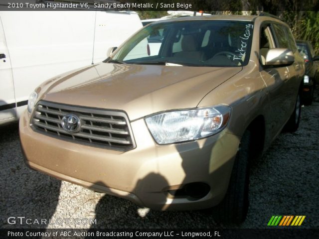 2010 Toyota Highlander V6 in Sandy Beach Metallic