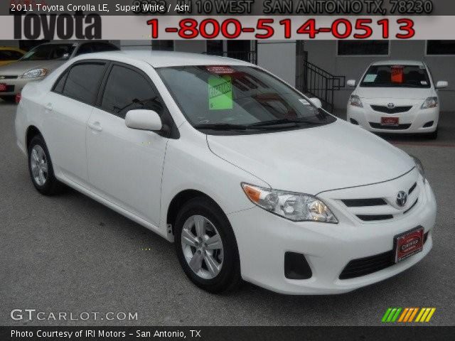 2011 Toyota Corolla LE in Super White