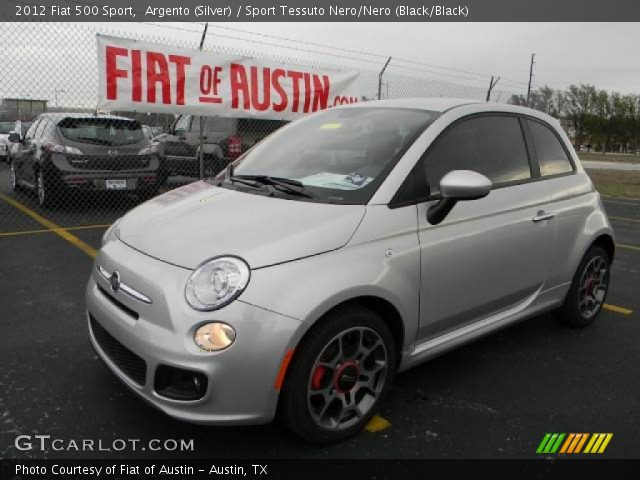 2012 Fiat 500 Sport in Argento (Silver)