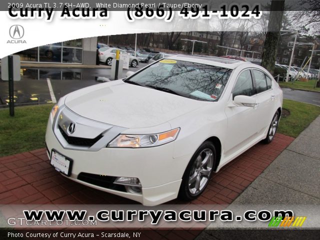 2009 Acura TL 3.7 SH-AWD in White Diamond Pearl