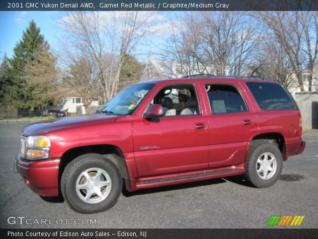 2001 GMC Yukon Denali AWD in Garnet Red Metallic