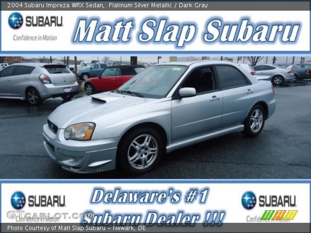 2004 Subaru Impreza WRX Sedan in Platinum Silver Metallic