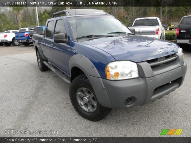 2002 Nissan Frontier XE Crew Cab 4x4 in Just Blue Metallic