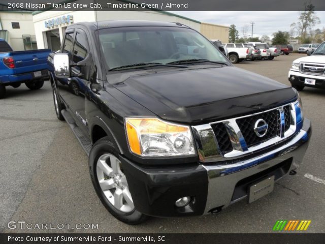 2008 Nissan Titan LE Crew Cab in Timberline Green