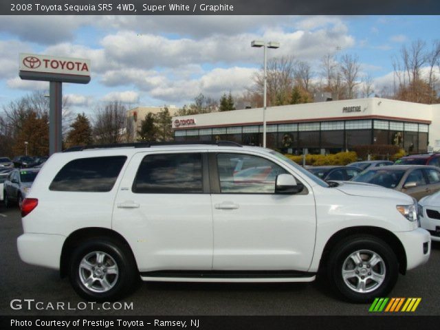 2008 Toyota Sequoia SR5 4WD in Super White