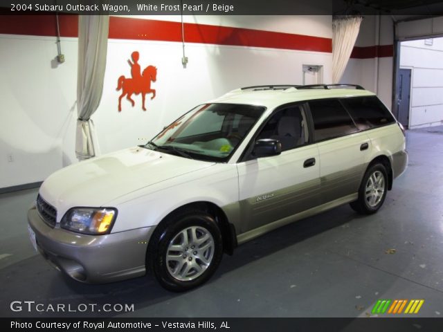 2004 Subaru Outback Wagon in White Frost Pearl