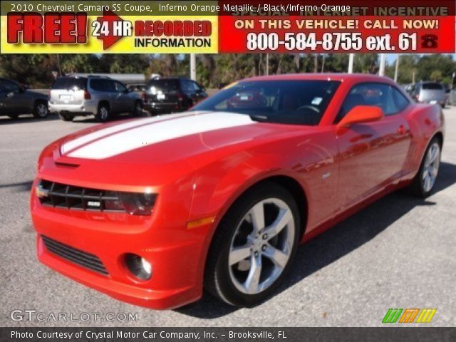 2010 Chevrolet Camaro SS Coupe in Inferno Orange Metallic