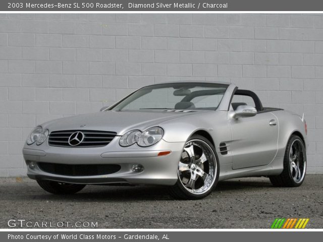 2003 Mercedes-Benz SL 500 Roadster in Diamond Silver Metallic