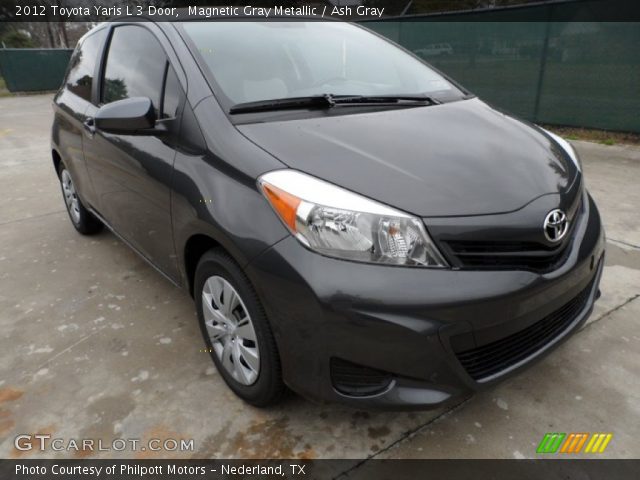 2012 Toyota Yaris L 3 Door in Magnetic Gray Metallic