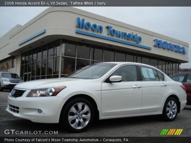 2008 Honda Accord EX-L V6 Sedan in Taffeta White