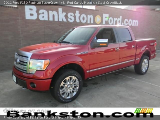 2011 Ford F150 Platinum SuperCrew 4x4 in Red Candy Metallic