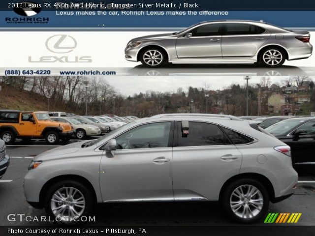 2012 Lexus RX 450h AWD Hybrid in Tungsten Silver Metallic