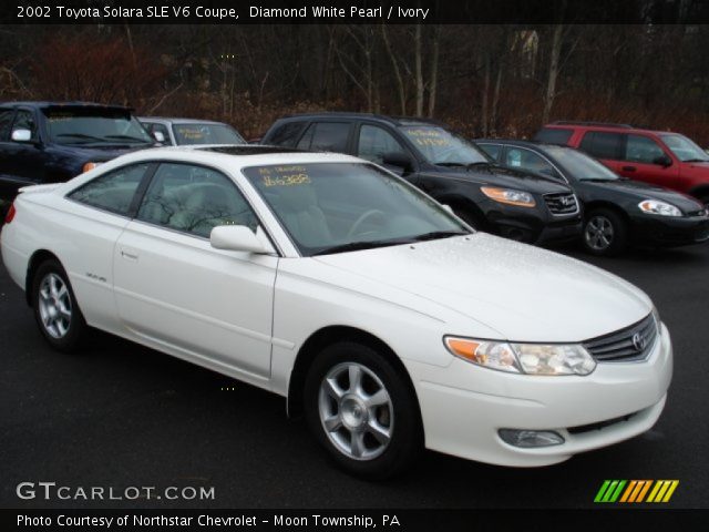 2002 Toyota Solara SLE V6 Coupe in Diamond White Pearl