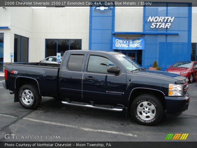 2008 Chevrolet Silverado 1500 LT Extended Cab 4x4 in Dark Blue Metallic