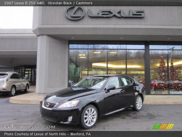 2007 Lexus IS 250 AWD in Obsidian Black