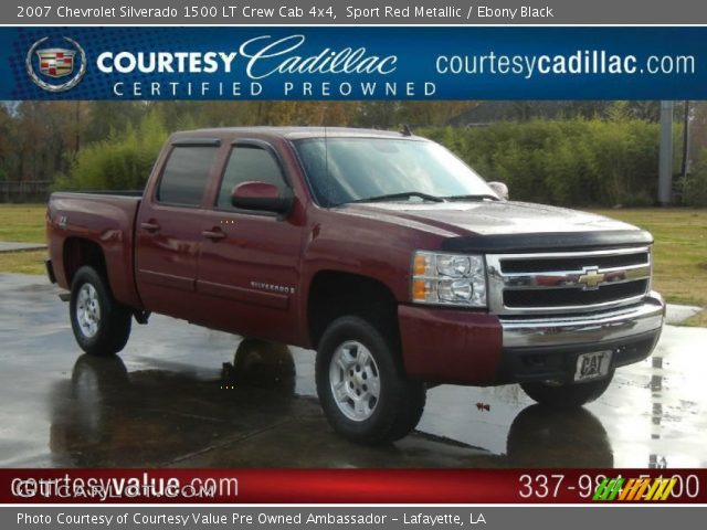 2007 Chevrolet Silverado 1500 LT Crew Cab 4x4 in Sport Red Metallic