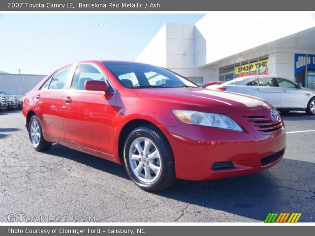 2007 Toyota Camry LE in Barcelona Red Metallic