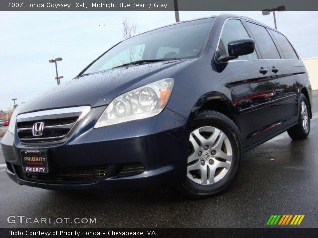 2007 Honda Odyssey EX-L in Midnight Blue Pearl