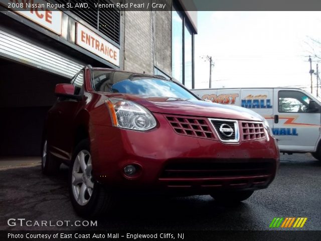 2008 Nissan Rogue SL AWD in Venom Red Pearl