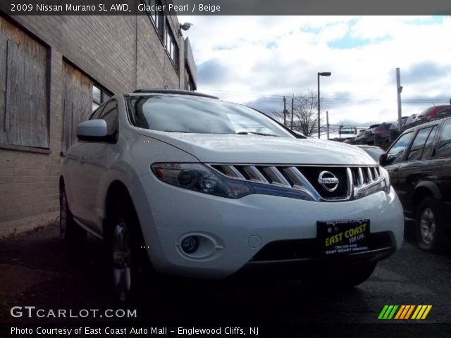 2009 Nissan Murano SL AWD in Glacier Pearl