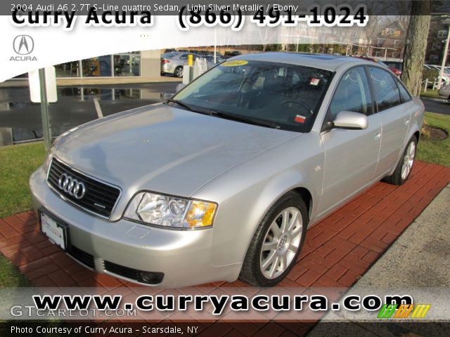 2004 Audi A6 2.7T S-Line quattro Sedan in Light Silver Metallic