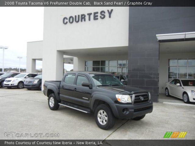 2008 Toyota Tacoma V6 PreRunner Double Cab in Black Sand Pearl