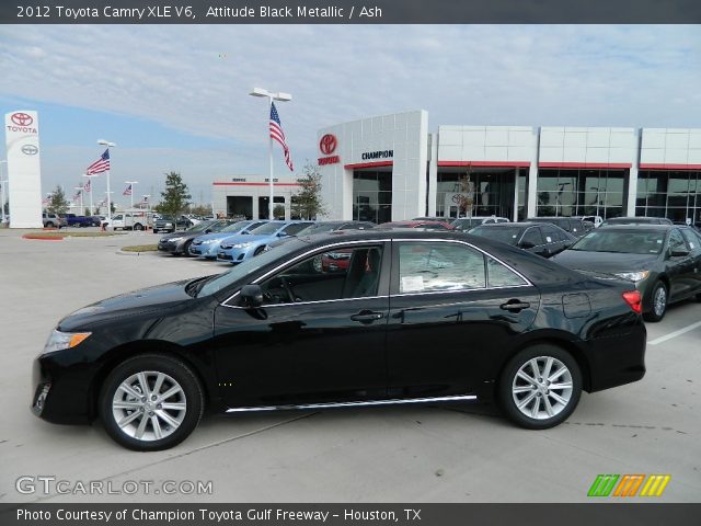 2012 Toyota Camry XLE V6 in Attitude Black Metallic
