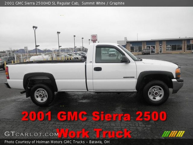 2001 GMC Sierra 2500HD SL Regular Cab in Summit White