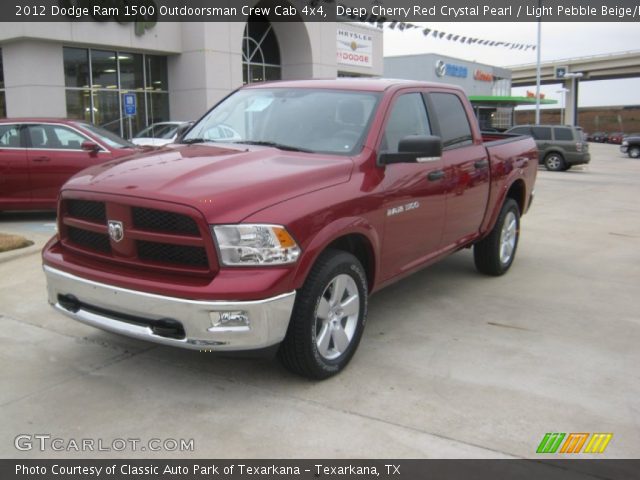 2012 Dodge Ram 1500 Outdoorsman Crew Cab 4x4 in Deep Cherry Red Crystal Pearl