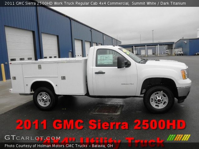 2011 GMC Sierra 2500HD Work Truck Regular Cab 4x4 Commercial in Summit White