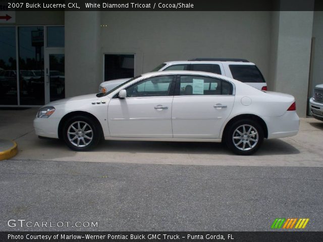 2007 Buick Lucerne CXL in White Diamond Tricoat