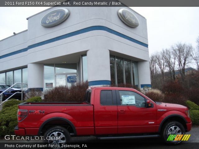 2011 Ford F150 FX4 SuperCab 4x4 in Red Candy Metallic