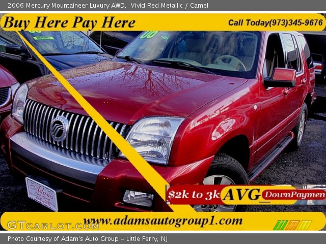 2006 Mercury Mountaineer Luxury AWD in Vivid Red Metallic