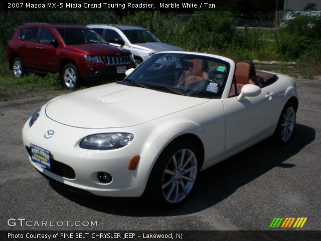 2007 Mazda MX-5 Miata Grand Touring Roadster in Marble White