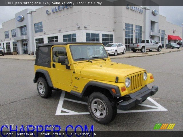 2003 Jeep Wrangler X 4x4 in Solar Yellow