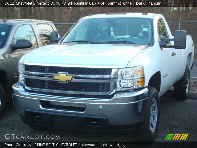 2012 Chevrolet Silverado 3500HD WT Regular Cab 4x4 in Summit White