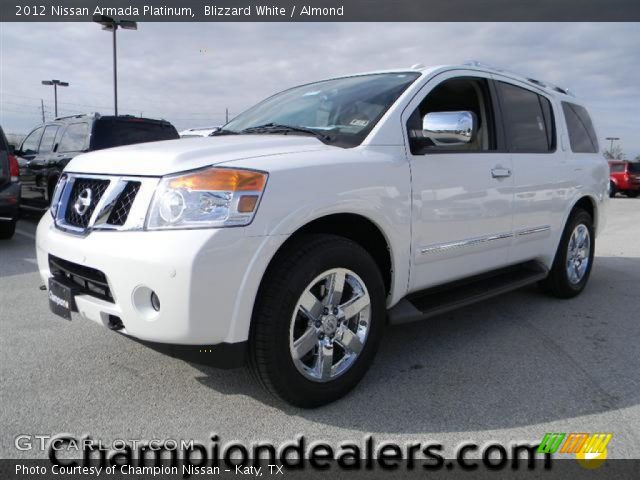 2012 Nissan Armada Platinum in Blizzard White
