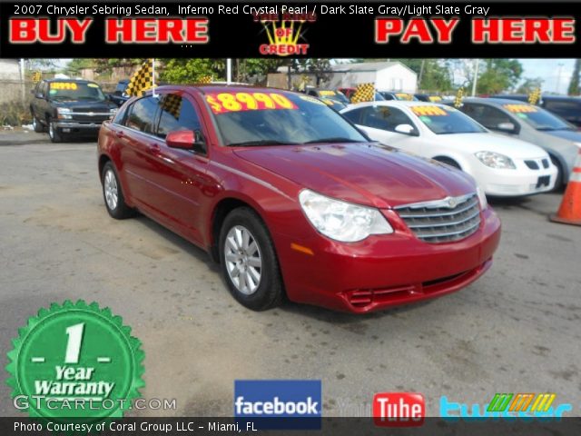 2007 Chrysler Sebring Sedan in Inferno Red Crystal Pearl