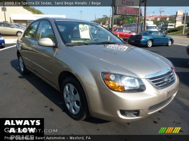 2009 Kia Spectra EX Sedan in Sand Beige Metallic