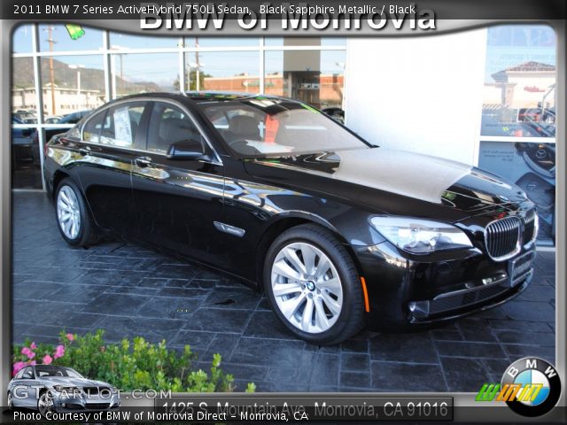 2011 BMW 7 Series ActiveHybrid 750Li Sedan in Black Sapphire Metallic