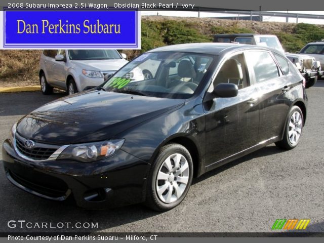 2008 Subaru Impreza 2.5i Wagon in Obsidian Black Pearl