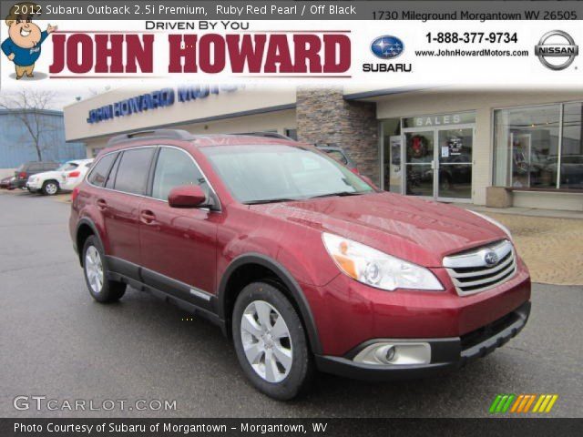 2012 Subaru Outback 2.5i Premium in Ruby Red Pearl