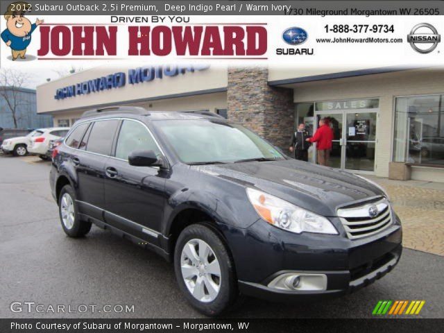 2012 Subaru Outback 2.5i Premium in Deep Indigo Pearl
