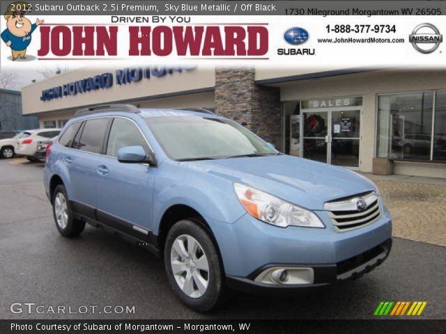 2012 Subaru Outback 2.5i Premium in Sky Blue Metallic